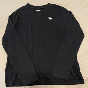 Abercrombie Kids Black Long Sleeve Tee with Crew Neck